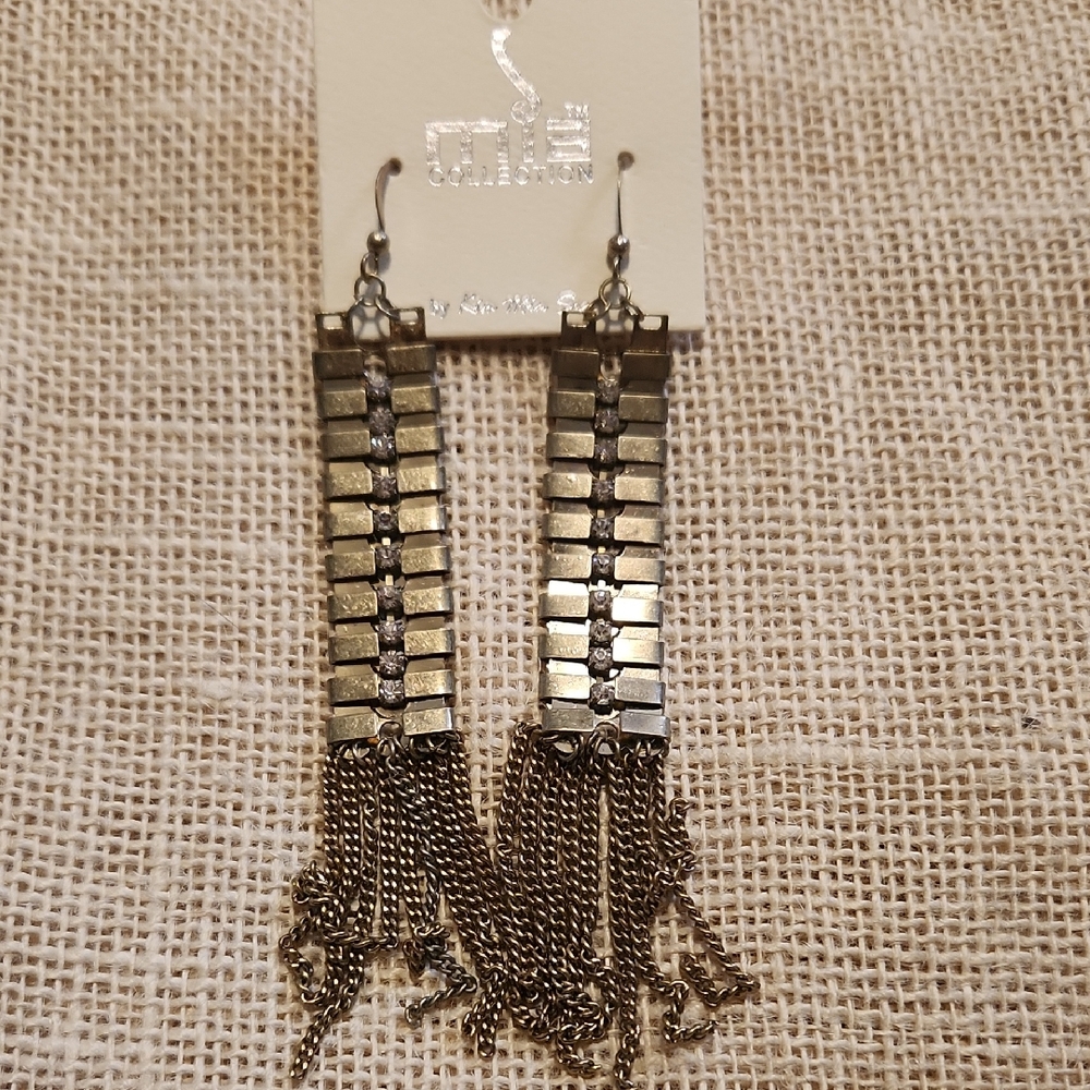 🔥3 For 10🔥 Mia Collection Metallic Chain Dangle Earrings